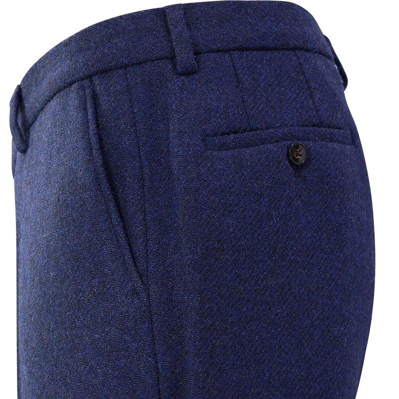 Wellington of Bilmore Tweed Broek | Blue | www.pietkoopmans.nl