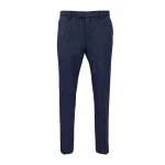 Wellington of Bilmore Tweed Broek | Blue Herringbone | www.pietkoopmans.nl
