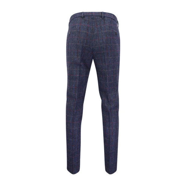 Wellington of Bilmore Tweed Broek | Blauw Geblokt | www.pietkoopmans.nl