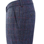 Wellington of Bilmore Tweed Broek | Blauw Geblokt | www.pietkoopmans.nl