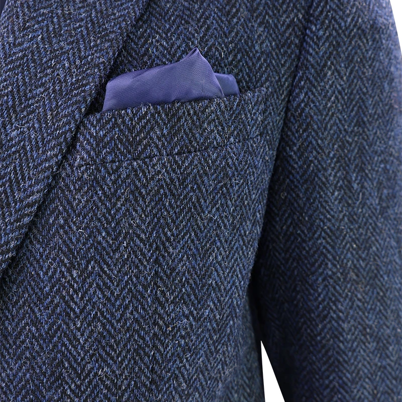 Colbert Harris Tweed Wellington | Blauwe Visgraat | www.pietkoopmans.nl