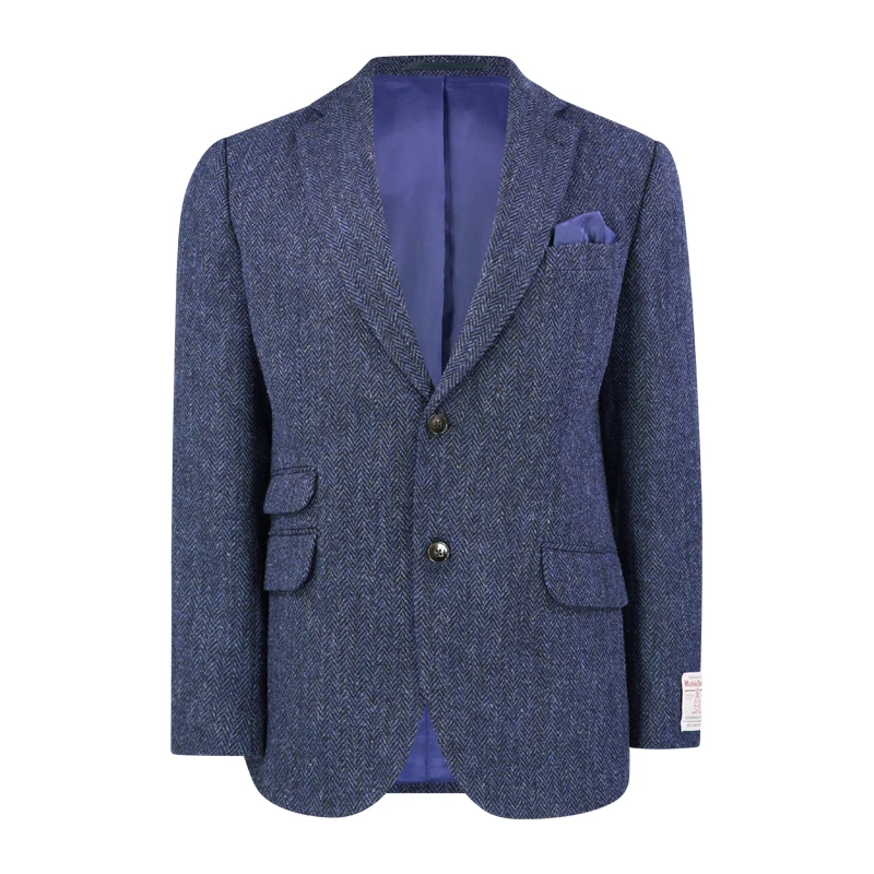 Colbert Harris Tweed Wellington | Blauwe Visgraat | www.pietkoopmans.nl
