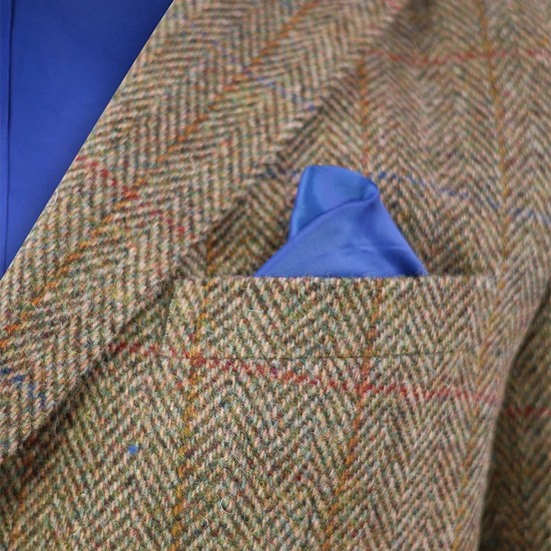 Colbert Harris Tweed Wellington | Olijf Visgraat | www.pietkoopmans.nl