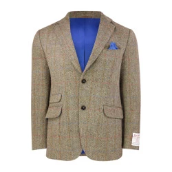 Colbert Harris Tweed Wellington | Olijf Visgraat