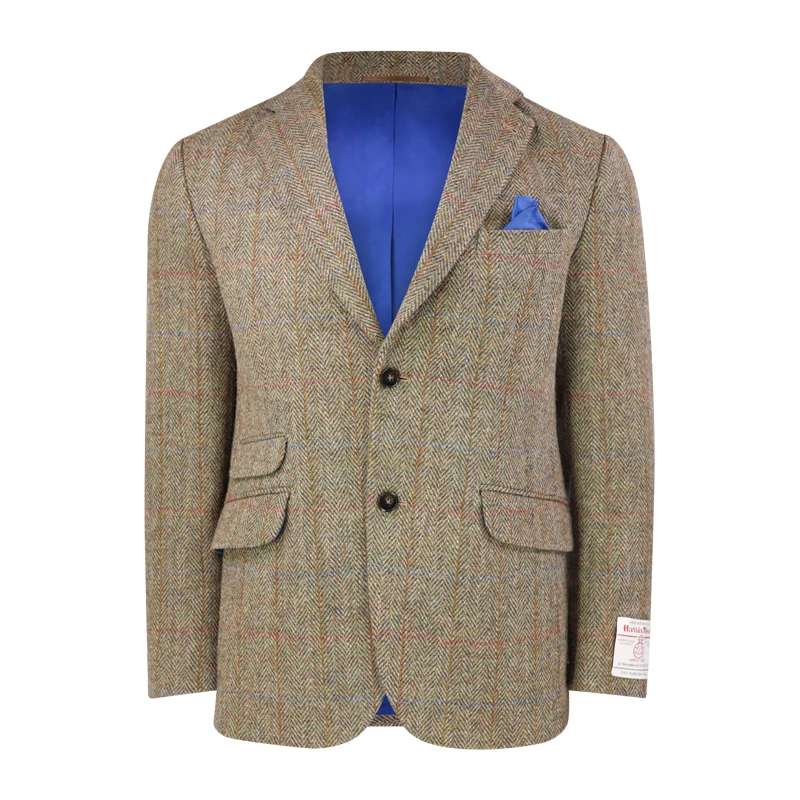 Colbert Harris Tweed Wellington | Olijf Visgraat | www.pietkoopmans.nl