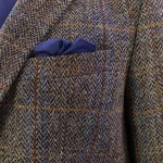 Colbert Harris Tweed Wellington | Bruin Blauwe Visgraat | www.pietkoopmans.nl