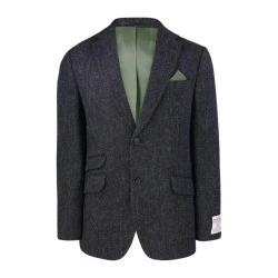 Colbert Harris Tweed Wellington | Antraciet Visgraat
