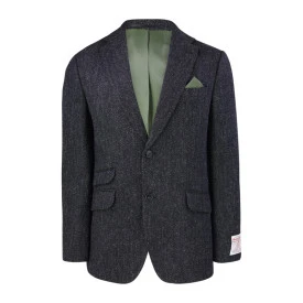 Colbert Harris Tweed Wellington | Antraciet Visgraat