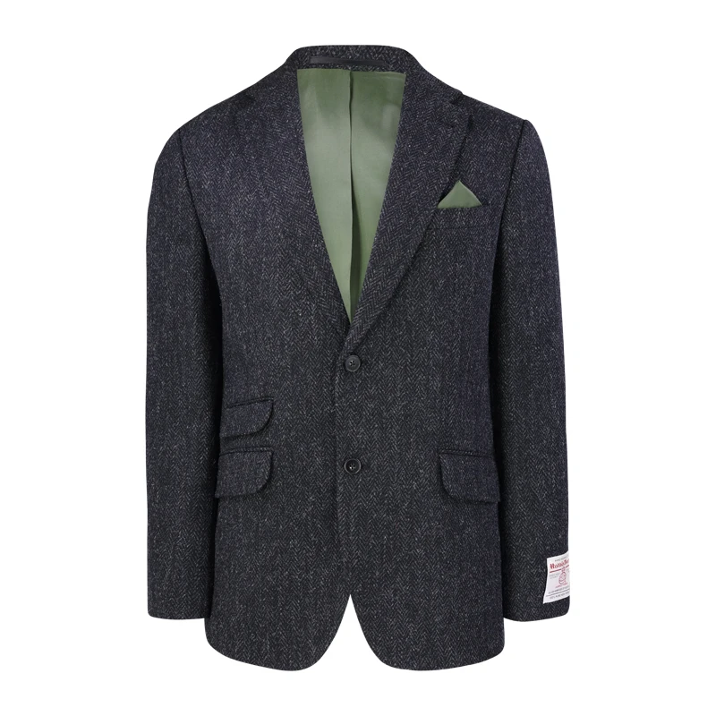Colbert Harris Tweed Wellington | Antraciet Visgraat | www.pietkoopmans.nl