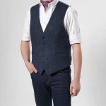 Gilette Harris Tweed Wellington | Blauwe Visgraat