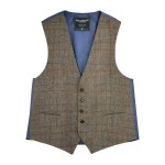 Gilet Harris Tweed Wellington | Walnoot | www.pietkoopmans.nl