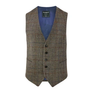 Gilet Harris Tweed Wellington | Walnoot