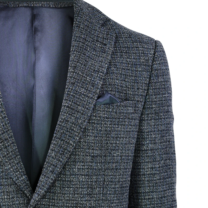 Colbert Harris Tweed Wellington | Blauw Zwart Geruit | www.pietkoopmans.nl