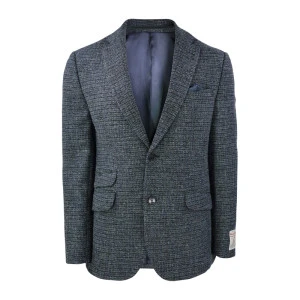 Colbert Harris Tweed Wellington | Blauw Zwart Geruit