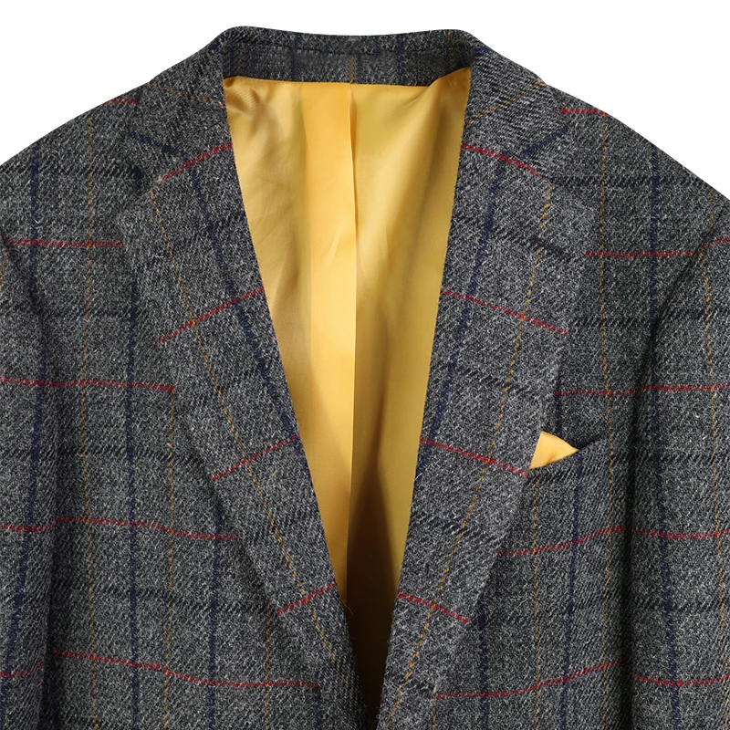 Colbert Harris Tweed Wellington | Grijs Rood Geruit | www.pietkoopmans.nl