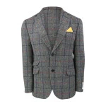 Colbert Harris Tweed Wellington | Grijs Rood Geruit | www.pietkoopmans.nl