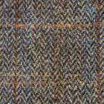 Gilet Harris Tweed Wellington | Bruin Blauw| www.pietkoopmans.nl