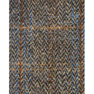 Gilet Harris Tweed Wellington | Bruin Blauw