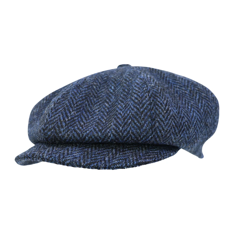 Wellington Newsboy | Harris Tweed Antaciet | www.pietkoopmans.nl