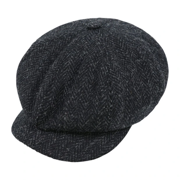 Wellington Newsboy | Harris Tweed Antaciet | www.pietkoopmans.nl