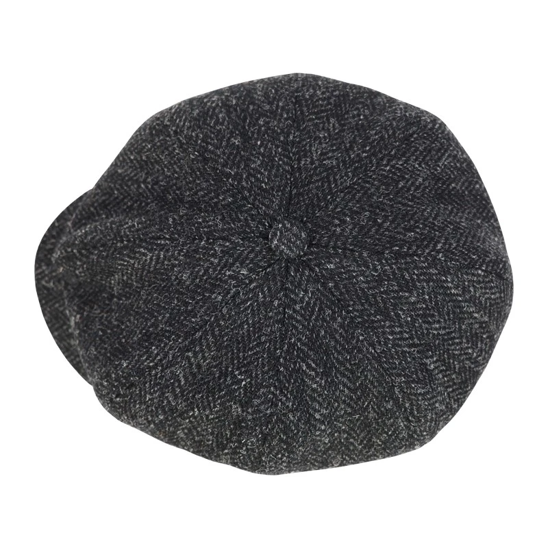Wellington Newsboy | Harris Tweed Antaciet | www.pietkoopmans.nl