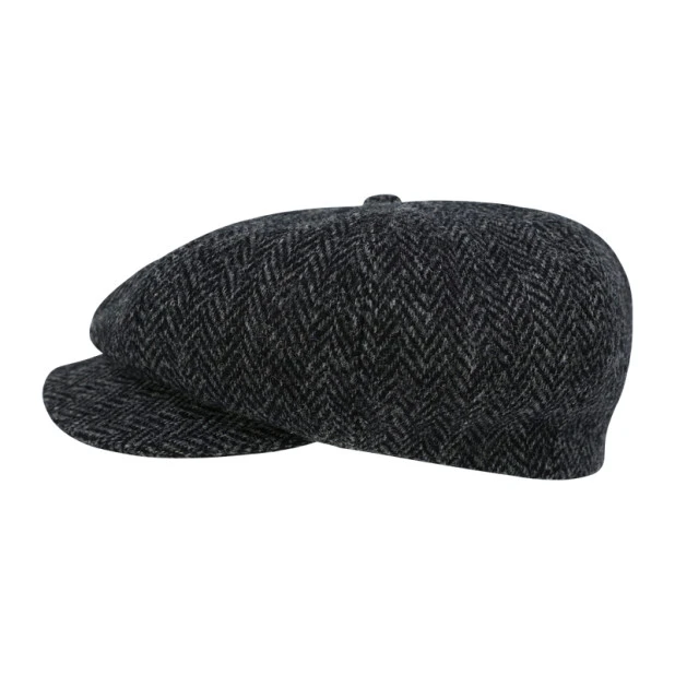 Wellington Newsboy | Harris Tweed Antaciet | www.pietkoopmans.nl