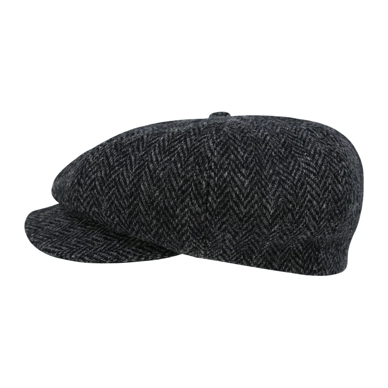 Wellington Newsboy | Harris Tweed Antaciet | www.pietkoopmans.nl