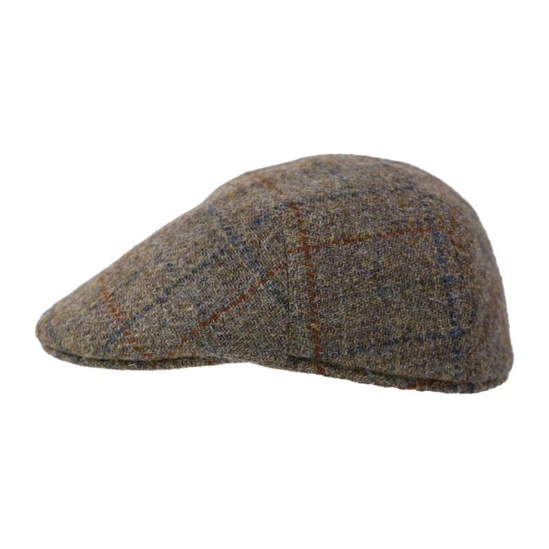 Wellington Flatcap Henry Tweed | Taupe Geruit | www.pietkoopmans.nl