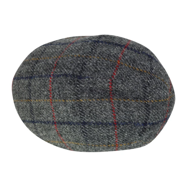 Wellington Flatcap Henry Tweed | Rood Geel Geruit | www.pietkoopmans.nl