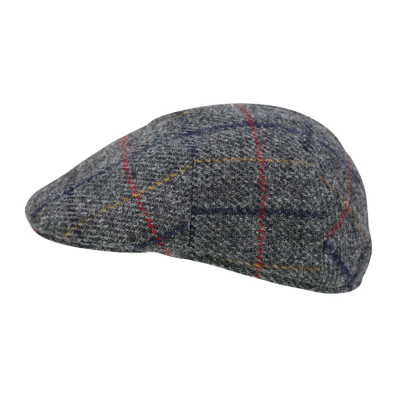Wellington Flatcap Henry Tweed | Rood Geel Geruit | www.pietkoopmans.nl