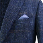 Colbert Harris Tweed Wellington | Herringbone Blue | www.pietkoopmans.nl