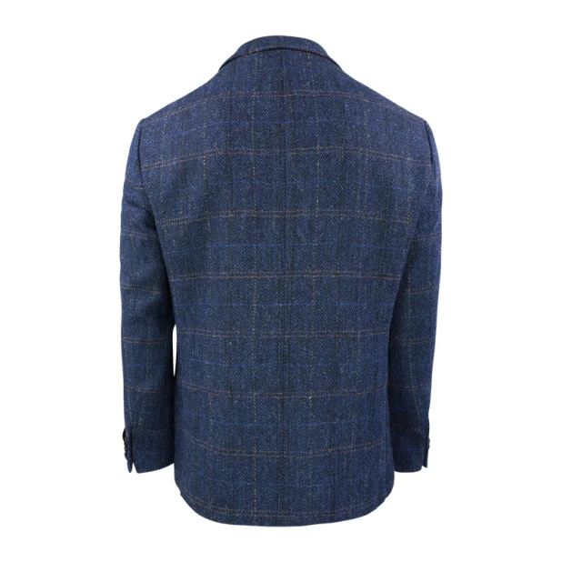 Colbert Harris Tweed Wellington | Herringbone Blue | www.pietkoopmans.nl