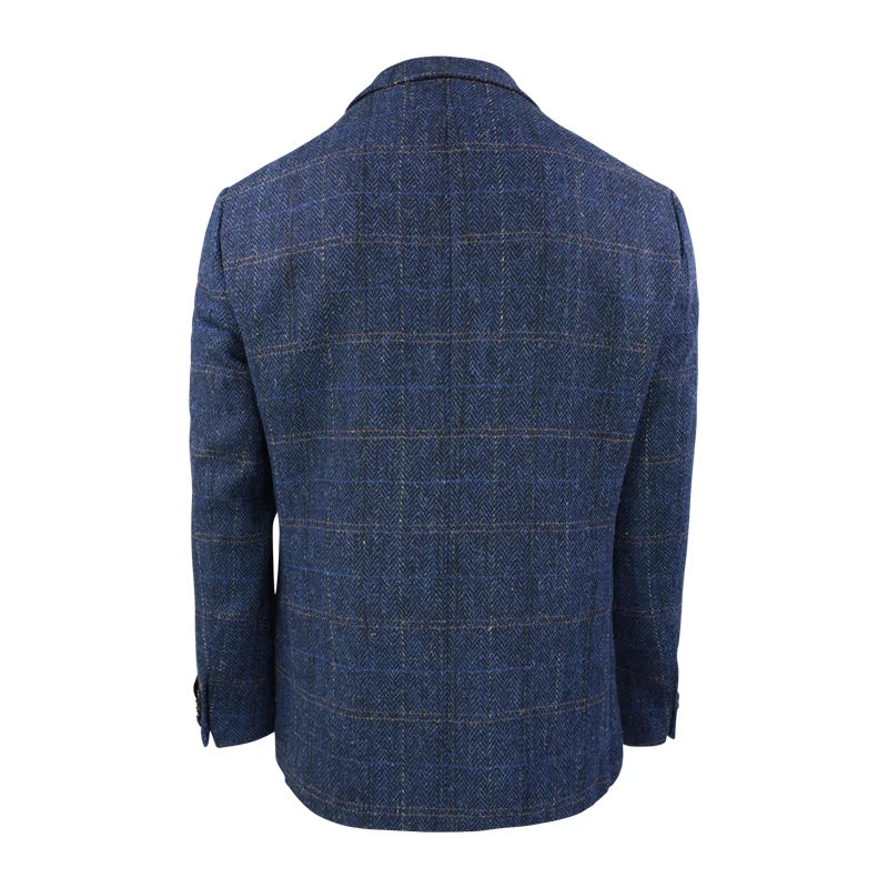 Colbert Harris Tweed Wellington | Herringbone Blue | www.pietkoopmans.nl