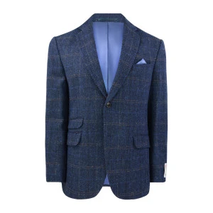 Colbert Harris Tweed Wellington | Herringbone Blue