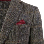 Colbert Harris Tweed Wellington | Herringbone Groen | www.pietkoopmans.nl