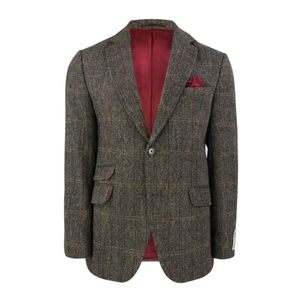 Colbert Harris Tweed Wellington | Herringbone Groen | www.pietkoopmans.nl