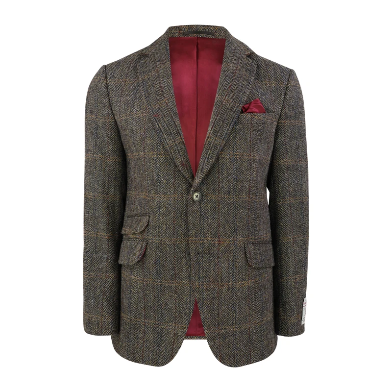 Colbert Harris Tweed Wellington | Herringbone Groen | www.pietkoopmans.nl