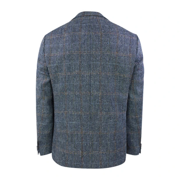Colbert Harris Tweed Wellington | Herringbone Grey Blue | www.pietkoopmans.nl