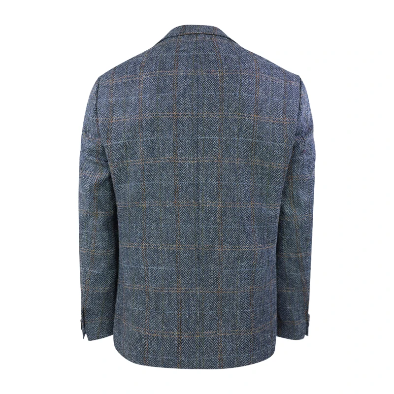 Colbert Harris Tweed Wellington | Herringbone Grey Blue | www.pietkoopmans.nl