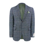 Colbert Harris Tweed Wellington | Herringbone Grey Blue | www.pietkoopmans.nl