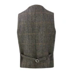 Gilet Harris Tweed Wellington | Herringbone Groen | www.pietkoopmans.nl