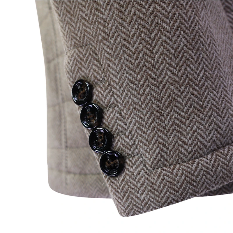 Jas Austria Wellington of Bilmore | Visgraat Beige | www.pietkoopmans.nl