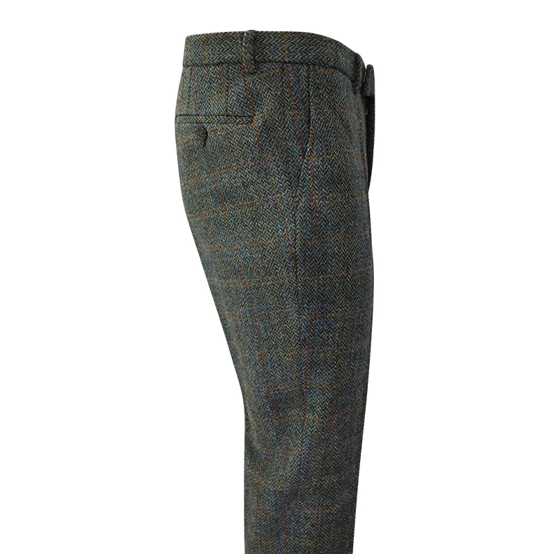 Wellington of Bilmore Tweed Broek | Olive Overcheck | www.pietkoopmans.nl