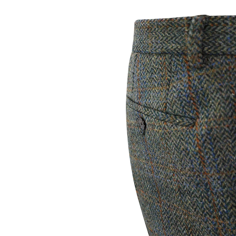 Wellington of Bilmore Tweed Broek | Olive Overcheck | www.pietkoopmans.nl