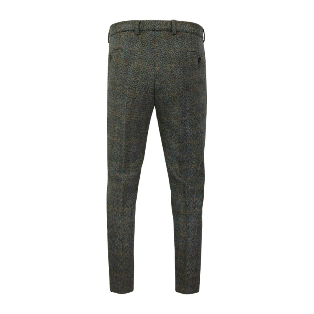 Wellington of Bilmore Tweed Broek | Olive Overcheck | www.pietkoopmans.nl