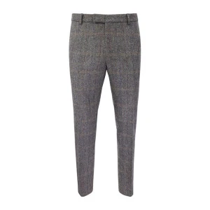 Wellington of Bilmore Tweed Broek | Green Herringbone