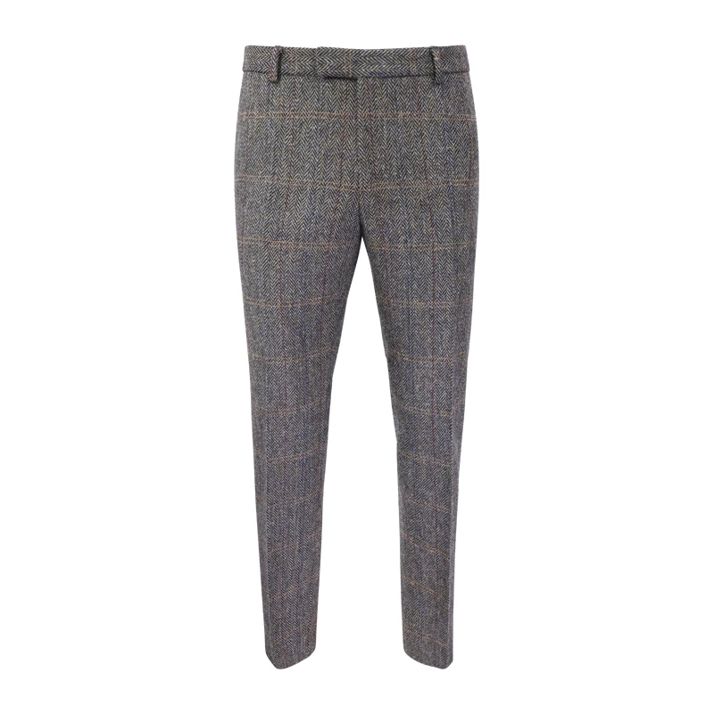 Wellington of Bilmore Tweed Broek | Green Herringbone | www.pietkoopmans.nl