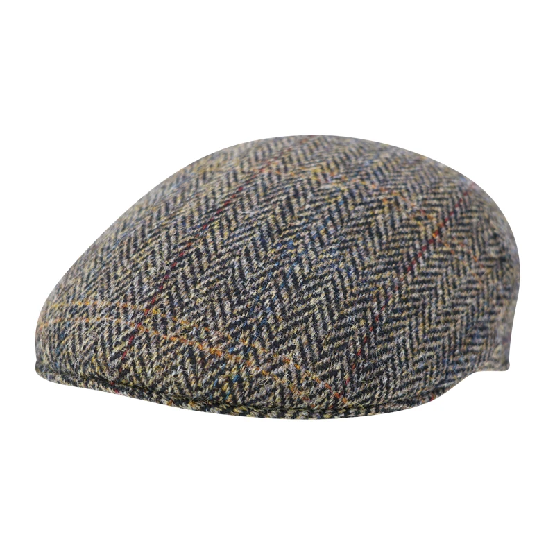 Wellington Tweed Flat Cap Henry  | Herringbone Groen | www.pietkoopmans.nl