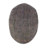 Wellington Flatcap Henry | Tweed Camel Zwart Geruit | www.pietkoopmans.nl