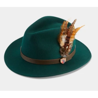 Alan Paine Fedora Hoed | Flessengroen | www.pietkoopmans.nl